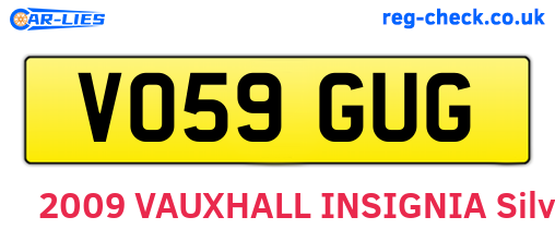 VO59GUG are the vehicle registration plates.