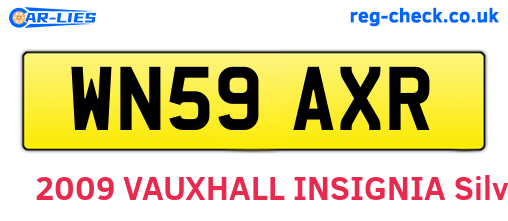 WN59AXR are the vehicle registration plates.