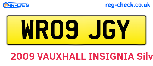 WR09JGY are the vehicle registration plates.