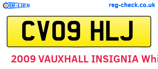 CV09HLJ are the vehicle registration plates.