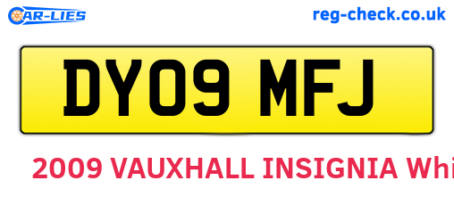 DY09MFJ are the vehicle registration plates.