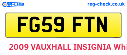 FG59FTN are the vehicle registration plates.