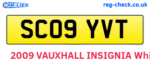 SC09YVT are the vehicle registration plates.