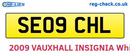 SE09CHL are the vehicle registration plates.