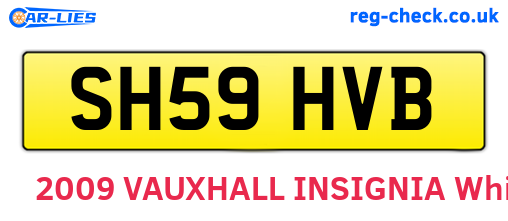 SH59HVB are the vehicle registration plates.