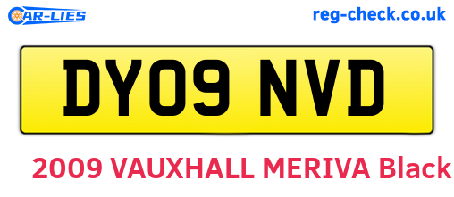 DY09NVD are the vehicle registration plates.
