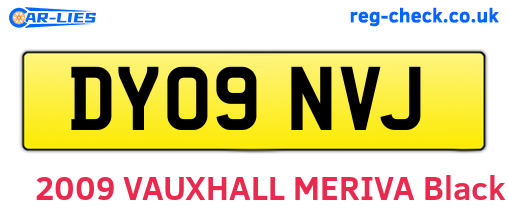 DY09NVJ are the vehicle registration plates.