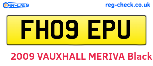 FH09EPU are the vehicle registration plates.