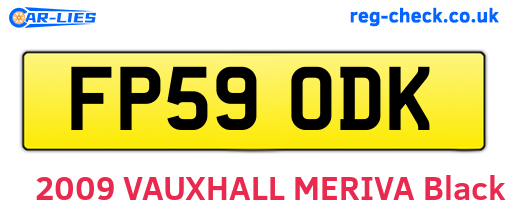 FP59ODK are the vehicle registration plates.