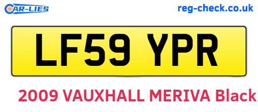 LF59YPR are the vehicle registration plates.