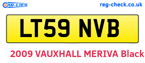 LT59NVB are the vehicle registration plates.