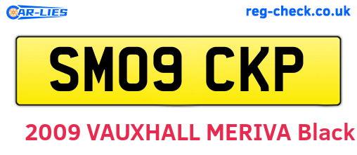 SM09CKP are the vehicle registration plates.