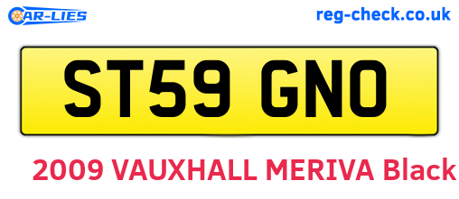ST59GNO are the vehicle registration plates.