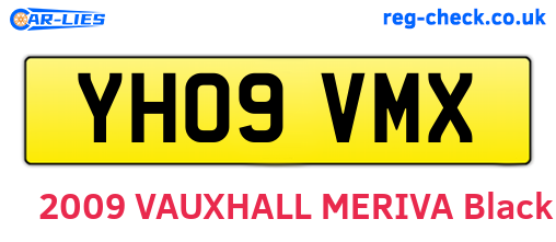 YH09VMX are the vehicle registration plates.