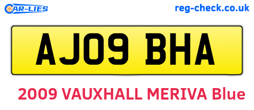 AJ09BHA are the vehicle registration plates.