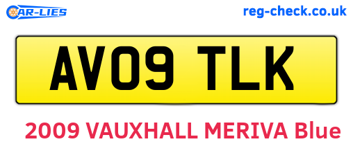 AV09TLK are the vehicle registration plates.