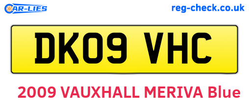 DK09VHC are the vehicle registration plates.