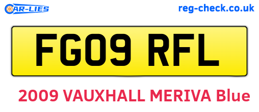 FG09RFL are the vehicle registration plates.