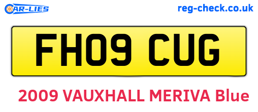 FH09CUG are the vehicle registration plates.