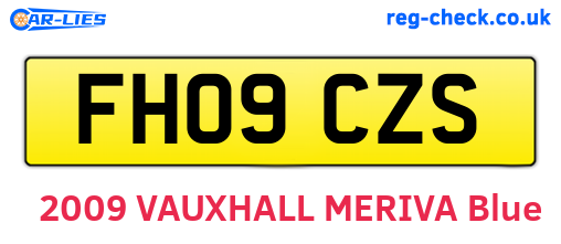 FH09CZS are the vehicle registration plates.