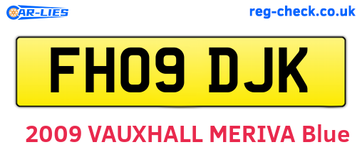 FH09DJK are the vehicle registration plates.
