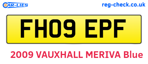 FH09EPF are the vehicle registration plates.