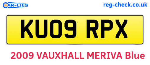 KU09RPX are the vehicle registration plates.