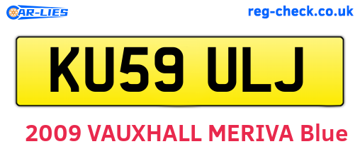 KU59ULJ are the vehicle registration plates.