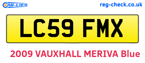 LC59FMX are the vehicle registration plates.