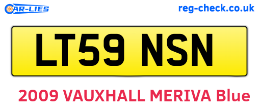 LT59NSN are the vehicle registration plates.
