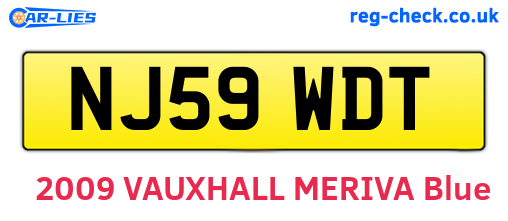 NJ59WDT are the vehicle registration plates.