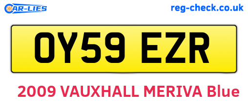 OY59EZR are the vehicle registration plates.