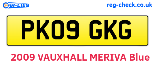 PK09GKG are the vehicle registration plates.