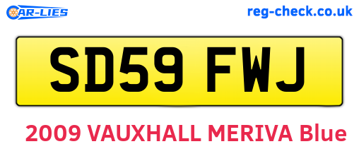 SD59FWJ are the vehicle registration plates.