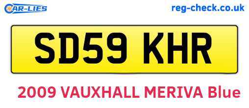 SD59KHR are the vehicle registration plates.