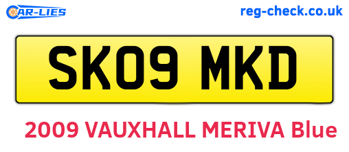 SK09MKD are the vehicle registration plates.