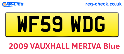 WF59WDG are the vehicle registration plates.