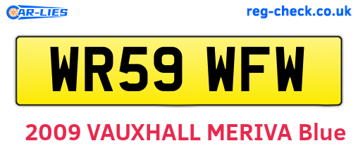 WR59WFW are the vehicle registration plates.
