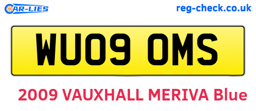 WU09OMS are the vehicle registration plates.