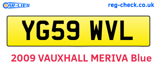 YG59WVL are the vehicle registration plates.