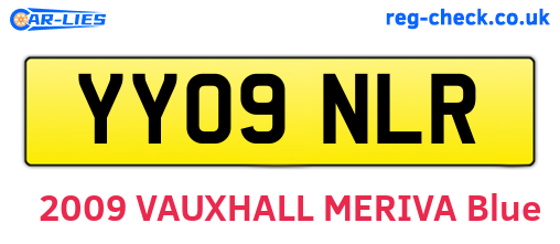 YY09NLR are the vehicle registration plates.