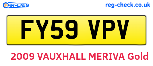 FY59VPV are the vehicle registration plates.