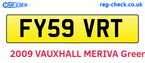 FY59VRT are the vehicle registration plates.