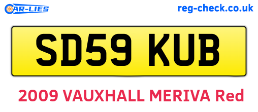 SD59KUB are the vehicle registration plates.