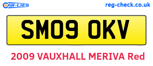 SM09OKV are the vehicle registration plates.