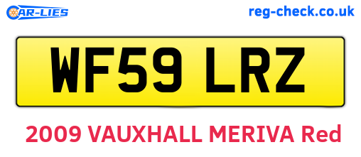 WF59LRZ are the vehicle registration plates.