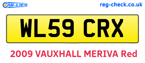 WL59CRX are the vehicle registration plates.