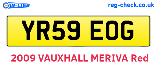 YR59EOG are the vehicle registration plates.