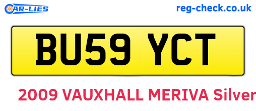 BU59YCT are the vehicle registration plates.