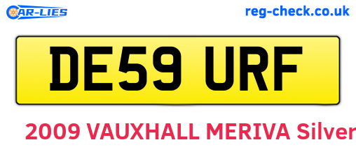 DE59URF are the vehicle registration plates.
